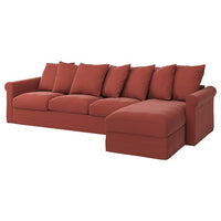 GRÖNLID - 4-seater sofa with chaise-longue , - best price from Maltashopper.com 69408978
