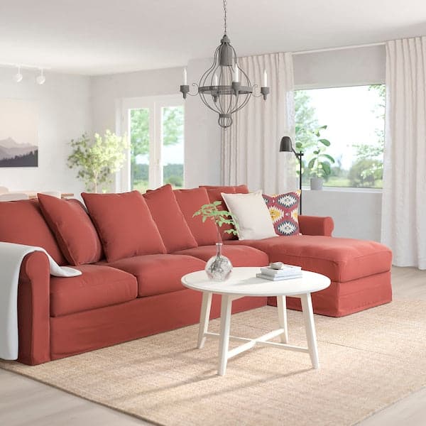 GRÖNLID - 4-seater sofa with chaise-longue , - best price from Maltashopper.com 69408978