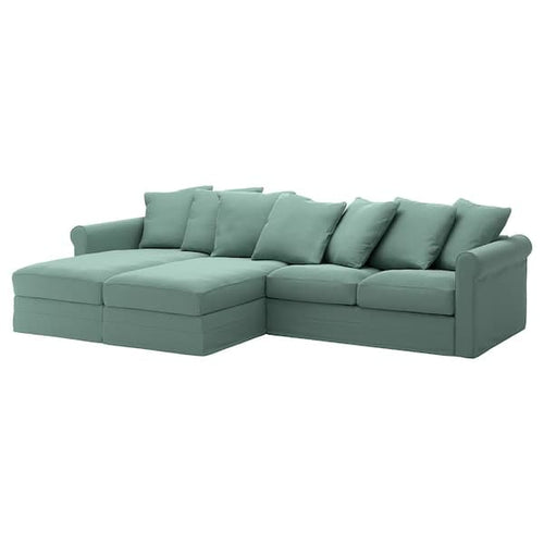 GRÖNLID - 4-seater sofa with chaise-longue ,