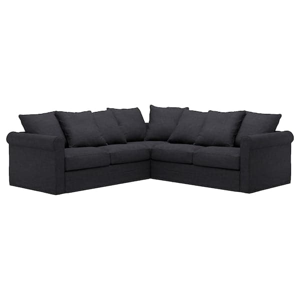 GRÖNLID - 4-seater corner sofa, Hillared anthracite , - best price from Maltashopper.com 79439917