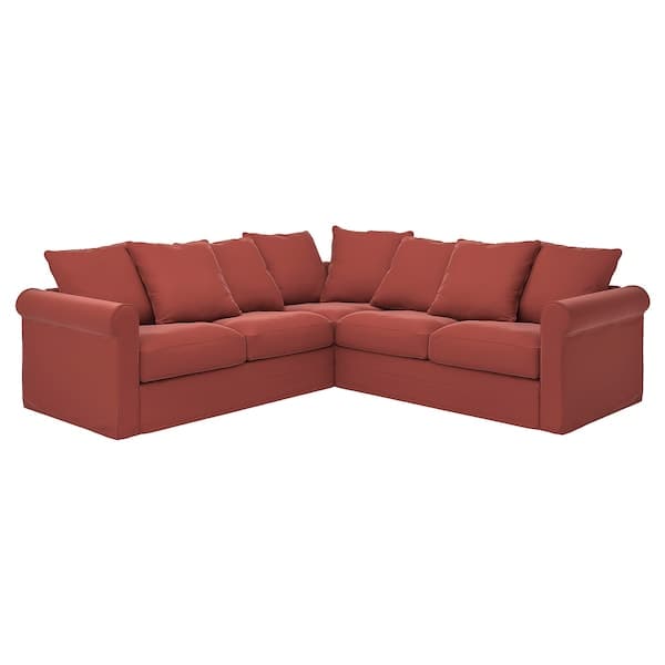 GRÖNLID 4 seater corner sofa - Ljungen light red , - best price from Maltashopper.com 79408869