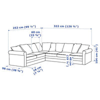 GRÖNLID - 5-seater corner sofa , - Premium Sofas from Ikea - Just €1727.99! Shop now at Maltashopper.com