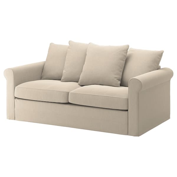 GRÖNLID - 2-seater sofa bed, Sporda natural , - best price from Maltashopper.com 49536651