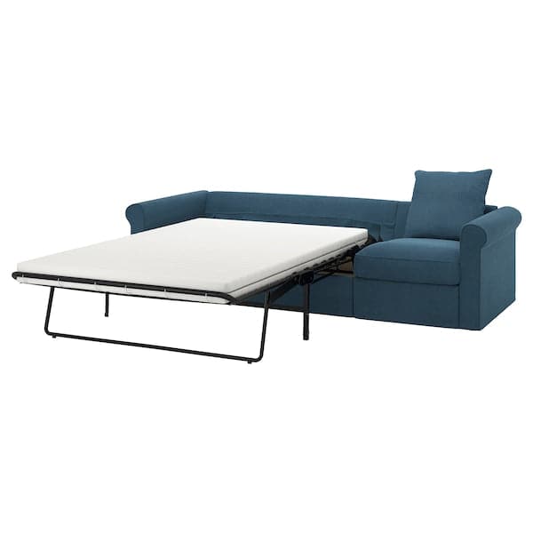 GRÖNLID - 3-seater sofa bed, Tallmyra blue , - best price from Maltashopper.com 59536518