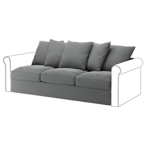 ESSEBODA 3-seat sofa, Tallmyra blue - IKEA