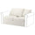 GRÖNLID cover for 2-seat sofa-bed section, Inseros white
