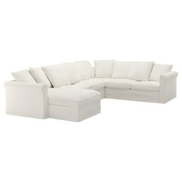 GRÖNLID - 5-seater ang sofa cover/chaise-l , - best price from Maltashopper.com 59407125