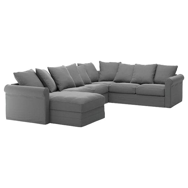 GRÖNLID - 5-seater ang sofa cover/chaise-l , - best price from Maltashopper.com 69409082