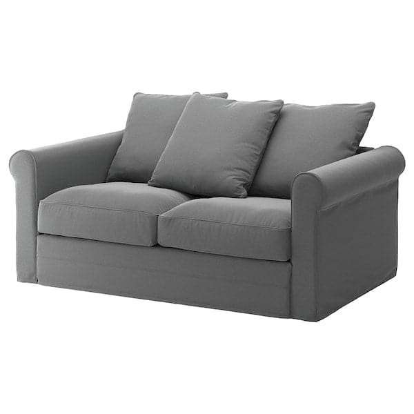 GRÖNLID 2-seater sofa cover - Smoky grey Ljungen , - best price from Maltashopper.com 09409099