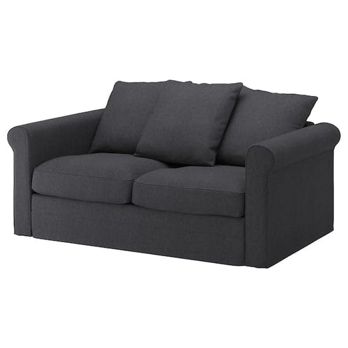 GRÖNLID 2-seater sofa cover - Dark grey sporda ,