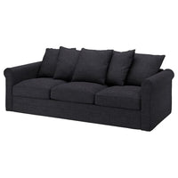 GRÖNLID - 3-seater sofa cover, Hillared anthracite , - best price from Maltashopper.com 79440001