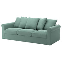 GRÖNLID 3 seater sofa cover - Ljungen light green , - best price from Maltashopper.com 69408822
