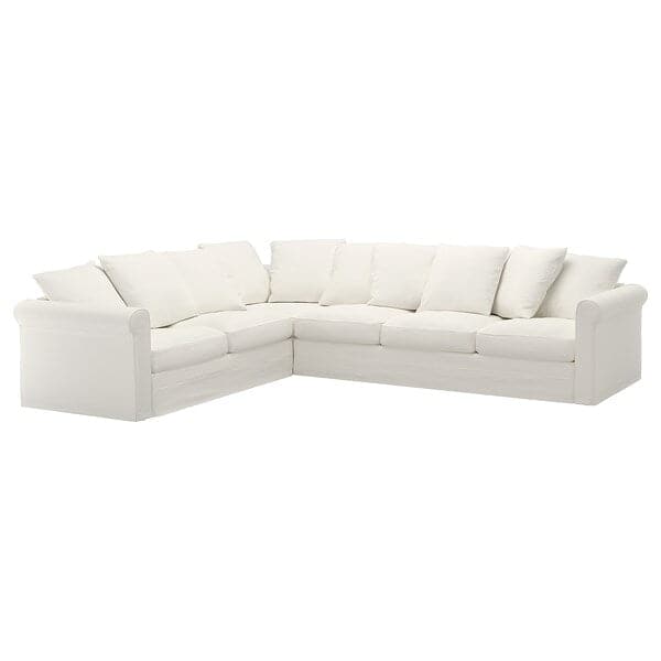 GRÖNLID Corner sofa cover, 5 seater - Inseros white , - best price from Maltashopper.com 79407129