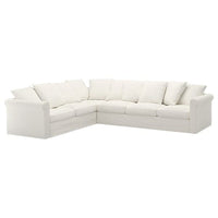 GRÖNLID Corner sofa cover, 5 seater - Inseros white , - best price from Maltashopper.com 79407129