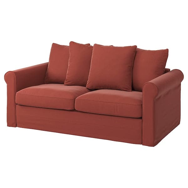 GRÖNLID 2 seater sofa bed cover - Light red Ljungen , - best price from Maltashopper.com 49408941