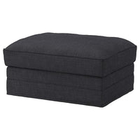 GRÖNLID cover for footstool with storage, Hillared anthracite