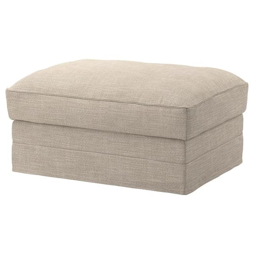 GRÖNLID - Footstool/container cover, Hillared beige ,