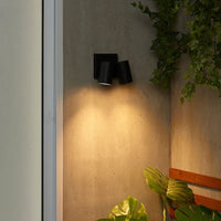 GRÖNSPRÖT - Double wall light installed fixed, outdoor black , - best price from Maltashopper.com 10556193