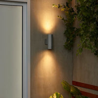 GRÖNSPRÖT - Wall lamp ind/dir inst fixed, aluminium-coloured outdoor, 16 cm - best price from Maltashopper.com 40556196