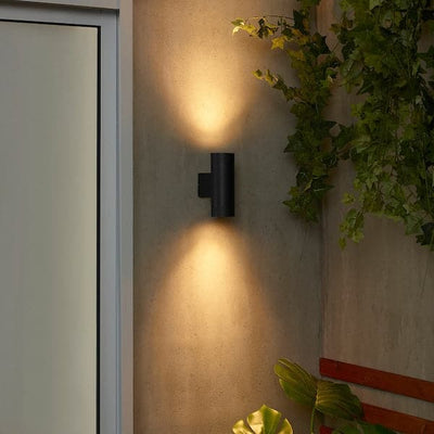 GRÖNSPRÖT - Wall lamp ind/dir inst fixed, outdoor black, 16 cm - best price from Maltashopper.com 90556194