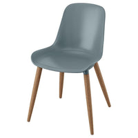 GRÖNSTA chair, in/outdoor grey-turquoise, 54x79x48 cm