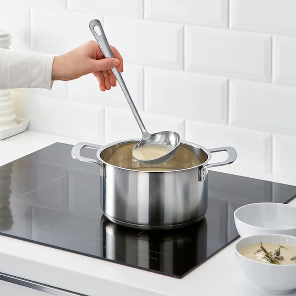 Ikea GRUNKA - 4-piece kitchen utensil set, stainless steel