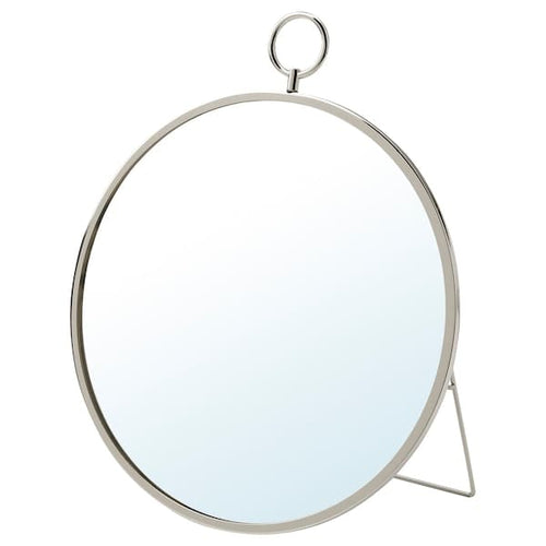 GRYTÅS - Mirror, silver-colour, 25 cm