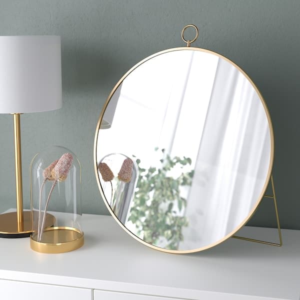 Ikea GRYTÅS - Mirror, gold-colour, 40 cm