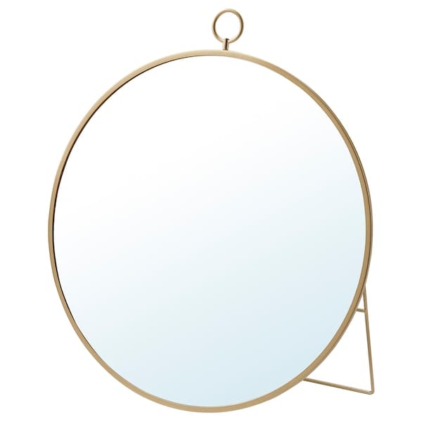 GRYTÅS - Mirror, gold-colour, 40 cm - best price from Maltashopper.com 40516228