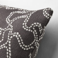 GULDFLY - Cushion cover, anthracite/off-white, 50x50 cm - best price from Maltashopper.com 10554189