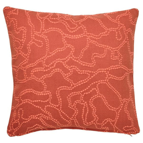 GULDFLY - Cushion cover, orange-red/orange, 50x50 cm