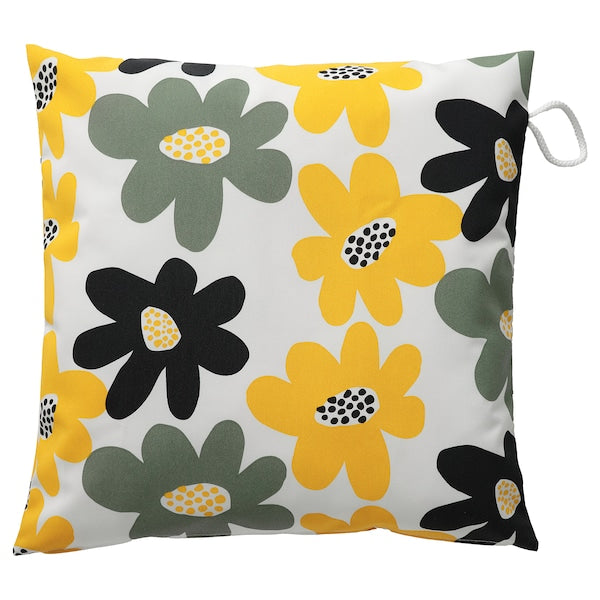 GULLBERGSÖ - Cushion cover, multicolour floral pattern/outdoor indoor , 50x50 cm