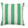 GULLBERGSÖ cushion cover, in/outdoor, green/white, 50x50 cm