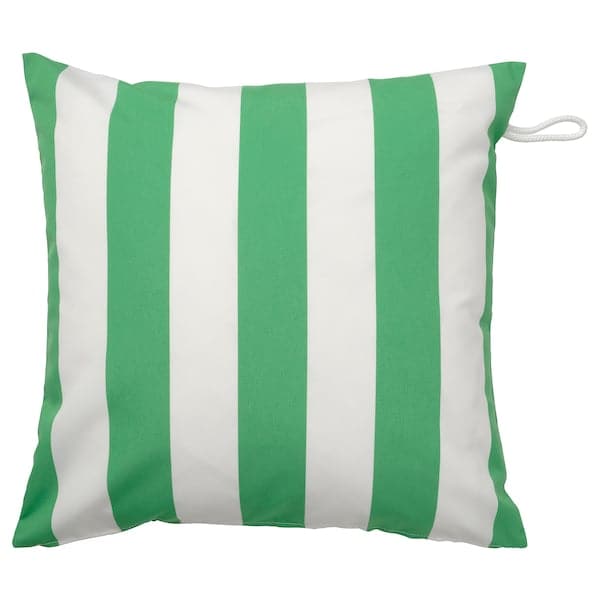 Ikea GULLBERGSÖ - Cushion cover, in/outdoor, green/white, 50x50 cm