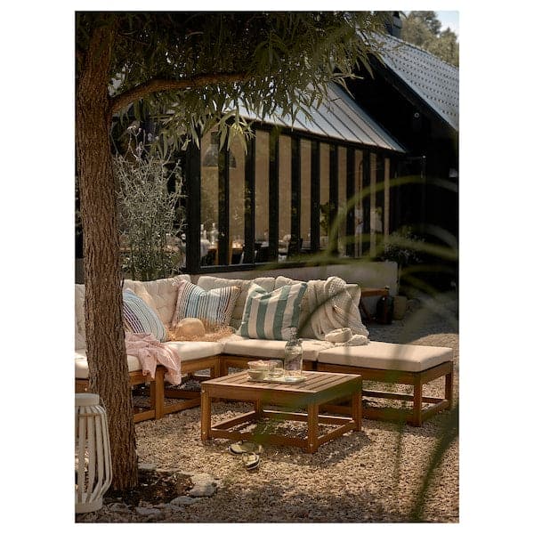 GULLBERGSÖ - Cushion cover, in/outdoor, green/white, 50x50 cm - best price from Maltashopper.com 70520752