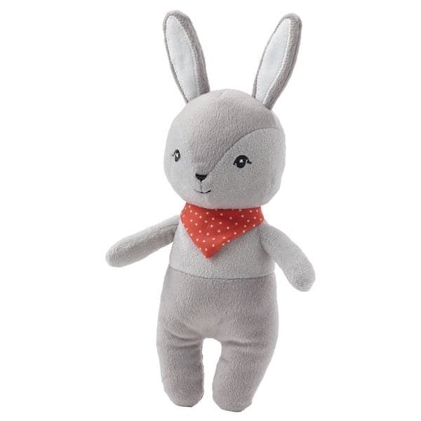 GULLIGAST - Squeaky soft toy, grey/red