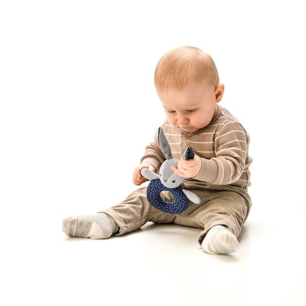 Ikea GULLIGAST - Rattle, grey/blue
