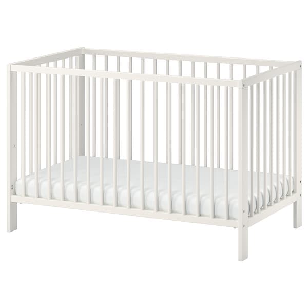 Ikea GULLIVER Cot - white 60x120 cm , 60x120 cm