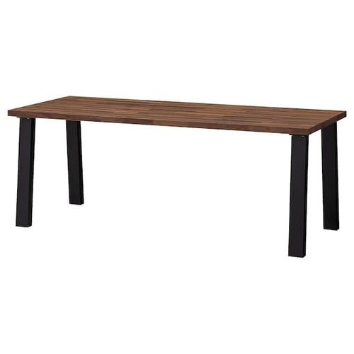 GUNNEBY - Table, walnut veneer, 200x80 cm