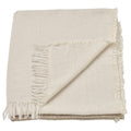 GUNNEMOR throw, off-white/grey-beige, 170x130 cm