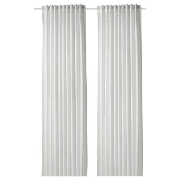 GUNNLAUG Sound absorbing curtain - white 145x300 cm