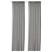 GUNNLAUG Sound absorbing curtain - grey 145x300 cm , 145x300 cm - best price from Maltashopper.com 10500177