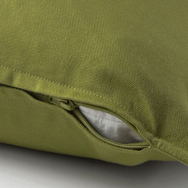 Ikea GURLI - Cushion cover, dark yellow-green, 65x65 cm