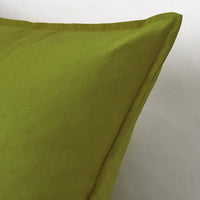 GURLI - Cushion cover, dark yellow-green, 65x65 cm - best price from Maltashopper.com 00554123