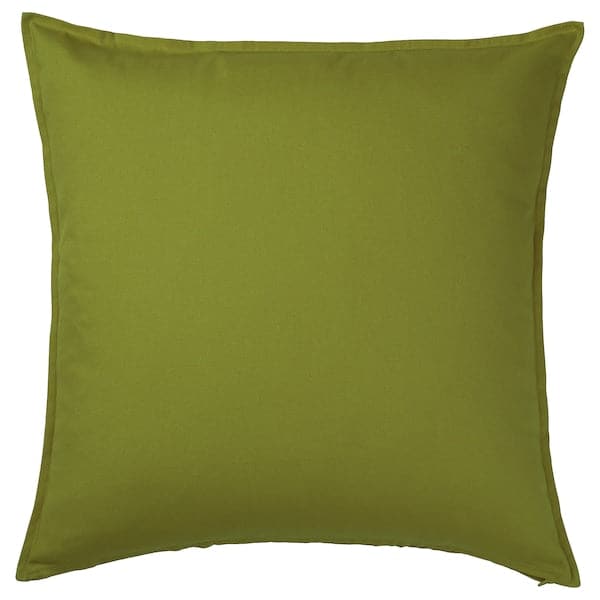 GURLI - Cushion cover, dark yellow-green, 65x65 cm - best price from Maltashopper.com 00554123