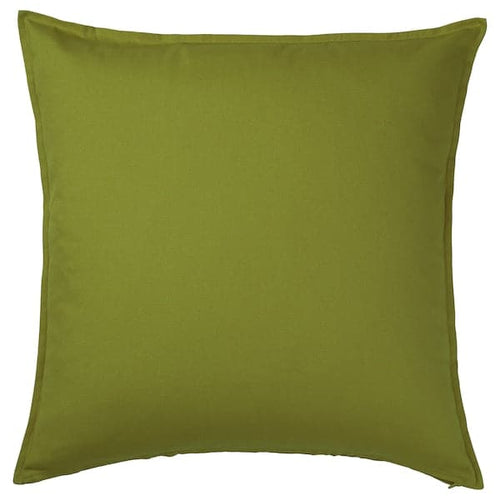 GURLI - Cushion cover, dark yellow-green, 65x65 cm