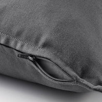 GURLI - Cushion cover, dark grey, 50x50 cm - best price from Maltashopper.com 00474697