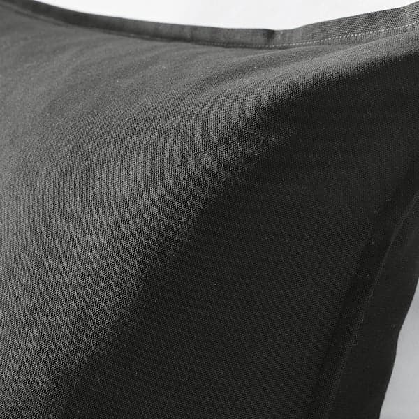 GURLI - Cushion cover, black, 50x50 cm - best price from Maltashopper.com 80281138