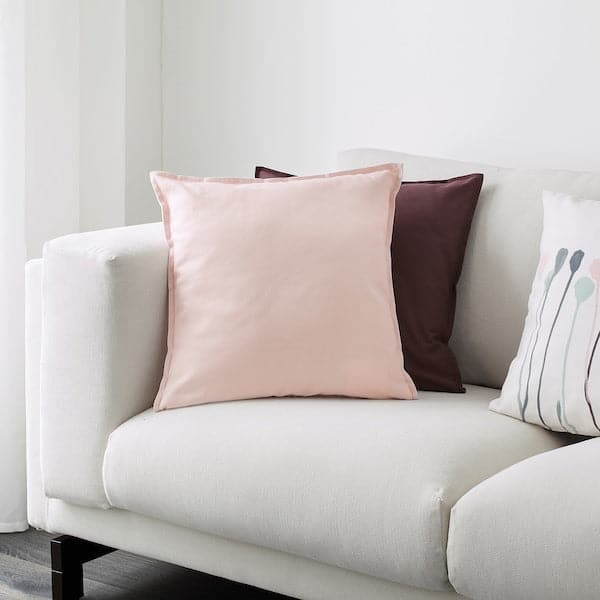 GURLI - Cushion cover, light pink, 50x50 cm - best price from Maltashopper.com 20343629