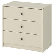Ikea GURSKEN - Chest of 3 drawers, light beige, 69x67 cm